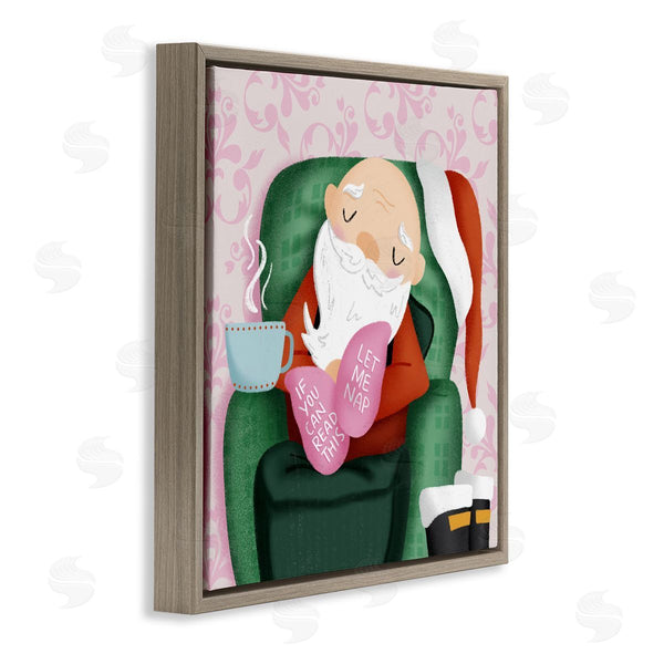 Stupell Industries Sarah Hickman | Cozy Sleeping Santa Claus