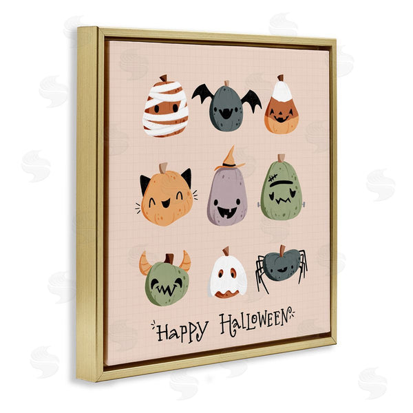 Stupell Industries Sarah Hickman | Cute Halloween Costume Pumpkins