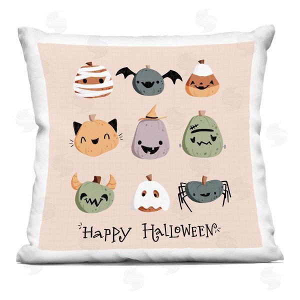 stupell industries Sarah Hickman | Cute Halloween Costume Pumpkins Printed Throw Pillow