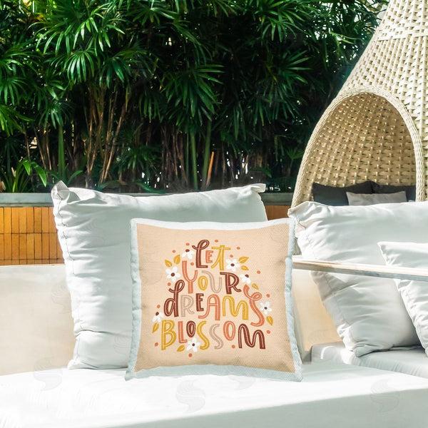 Stupell Industries Sarah Hickman | Earthy Let Your Dreams Blossom Printed Throw Pillow