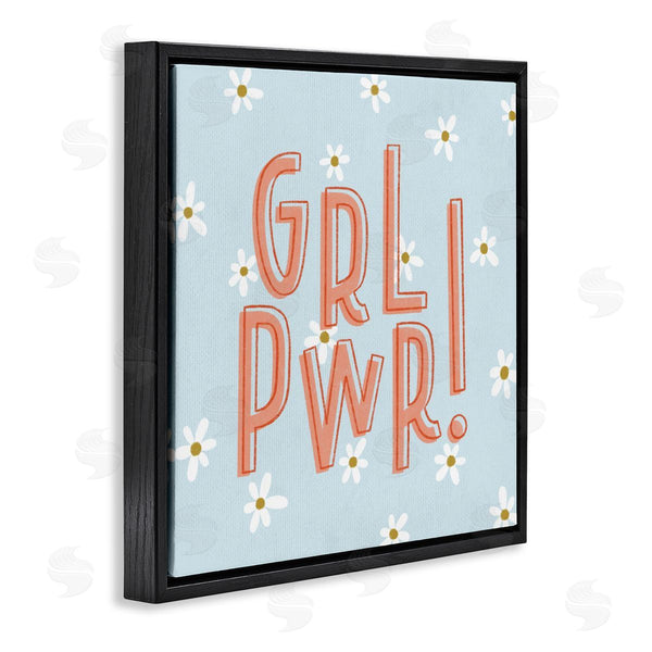 Stupell Industries Sarah Hickman | Girl Power With Daisy Patterns