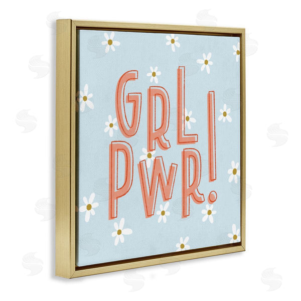 Stupell Industries Sarah Hickman | Girl Power With Daisy Patterns