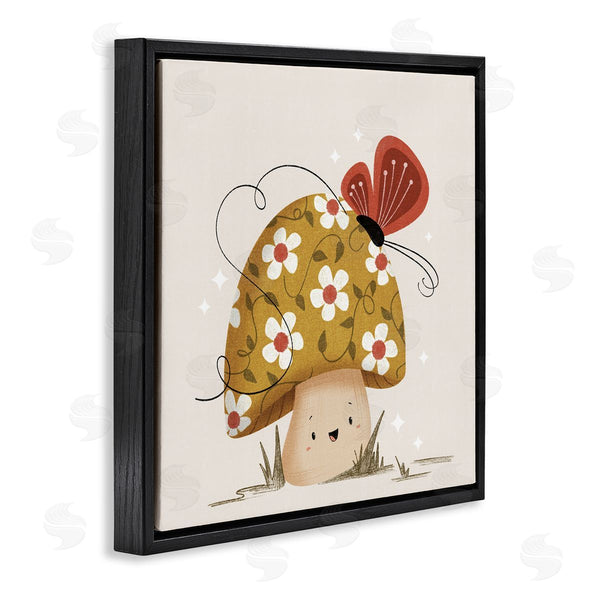 Stupell Industries Sarah Hickman | Happy Mushroom & Butterfly