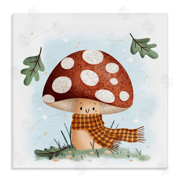 stupell industries Sarah Hickman | Happy Mushroom in Scarf