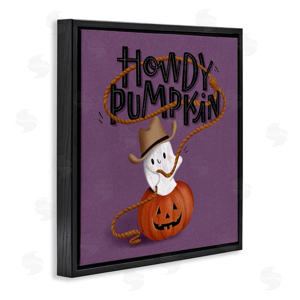 Stupell Industries Sarah Hickman | Howdy Pumpkin Western Ghost