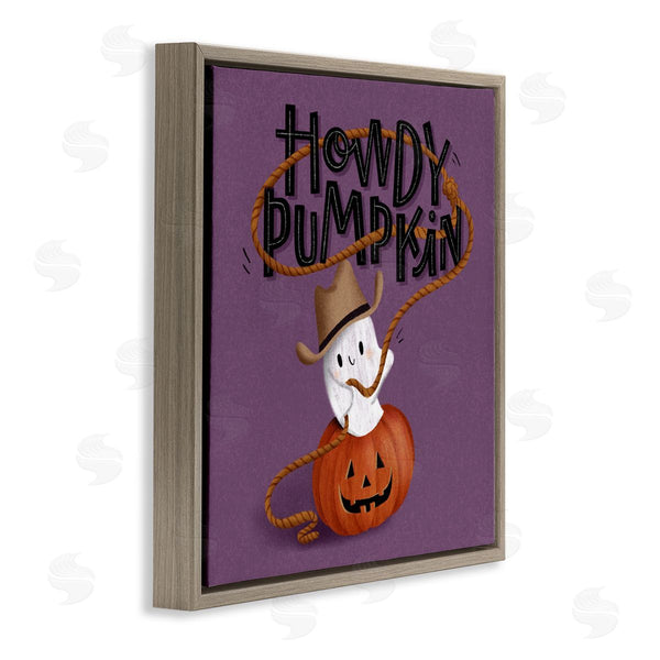 Stupell Industries Sarah Hickman | Howdy Pumpkin Western Ghost