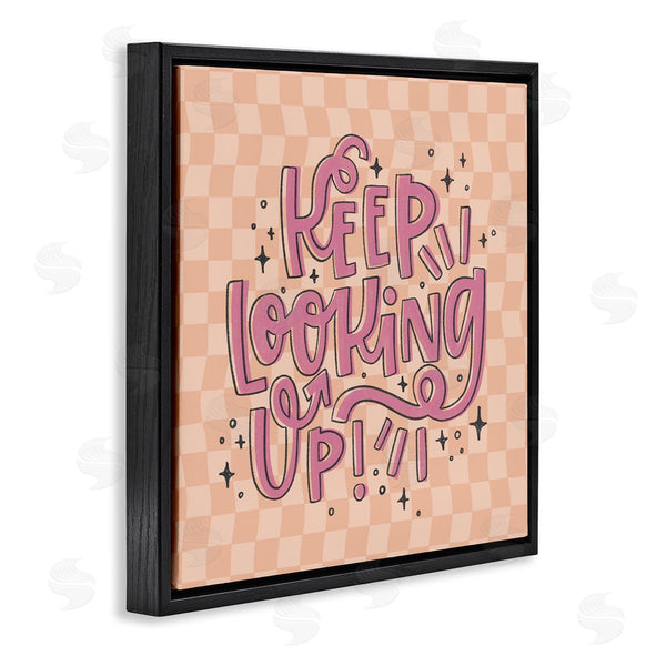 Stupell Industries Sarah Hickman | Keep Looking Up On Checkered