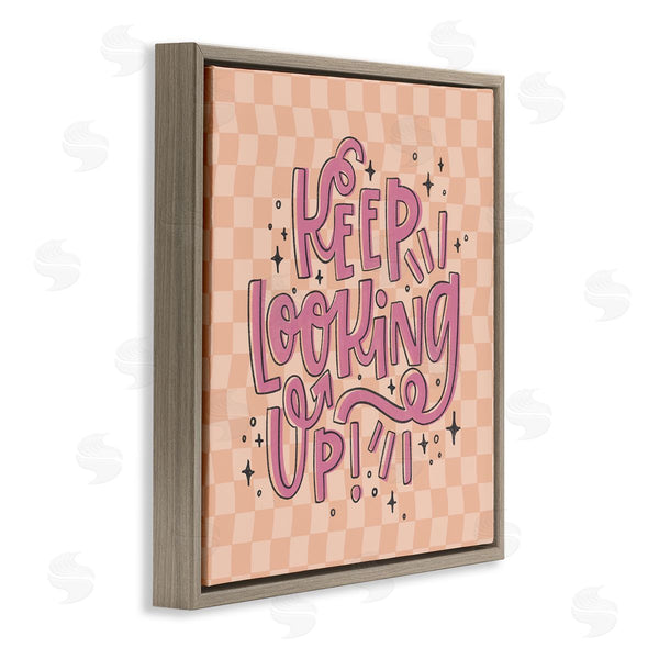 Stupell Industries Sarah Hickman | Keep Looking Up On Checkered