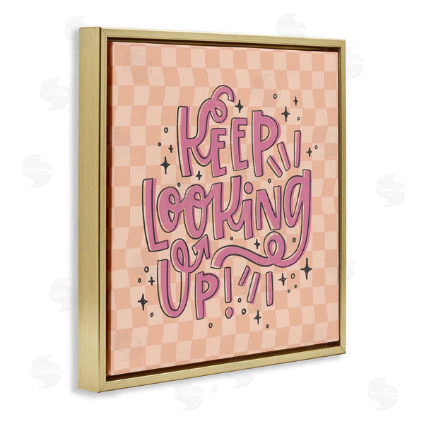 Stupell Industries Sarah Hickman | Keep Looking Up On Checkered