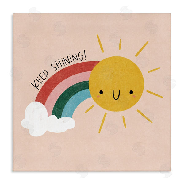 stupell industries Sarah Hickman | Keep Shining Inspirational Rainbow