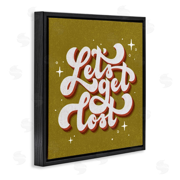 Stupell Industries Sarah Hickman | Let's Get Lost Retro Lettering