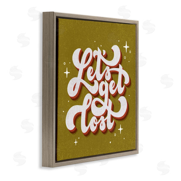 Stupell Industries Sarah Hickman | Let's Get Lost Retro Lettering