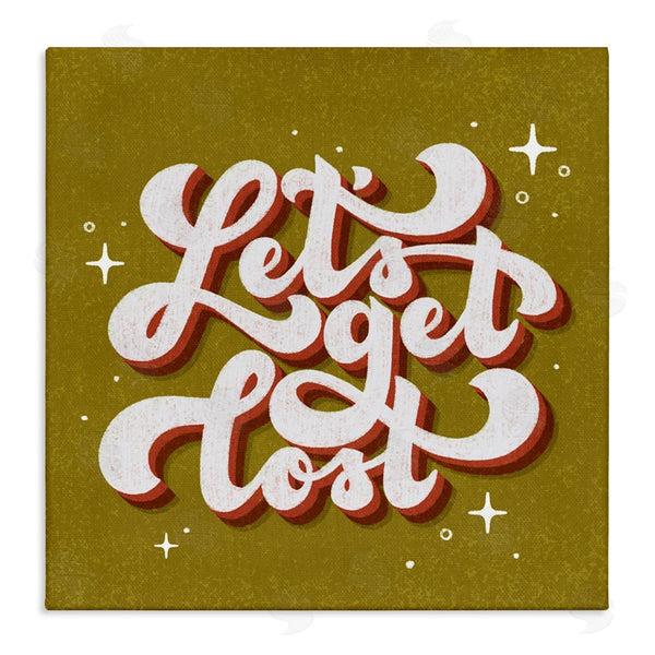 stupell industries Sarah Hickman | Let's Get Lost Retro Lettering