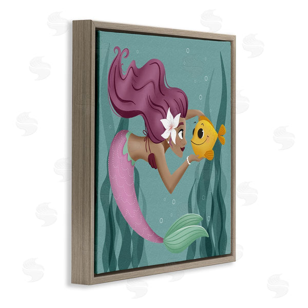Stupell Industries Sarah Hickman | Mermaid & Fish Friends