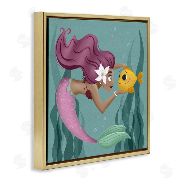 Stupell Industries Sarah Hickman | Mermaid & Fish Friends