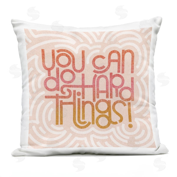 Stupell Industries Sarah Hickman | Pastel You Can Do Hard Things Printed Throw Pillow