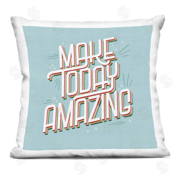 stupell industries Sarah Hickman | Vintage Make Today Amazing Printed Throw Pillow