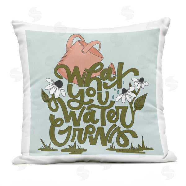 Stupell Industries Sarah Hickman | What You Water Grows Printed Throw Pillow