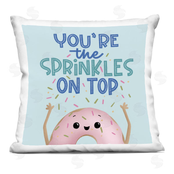 stupell industries Sarah Hickman | You're The Sprinkles On Top Printed Throw Pillow