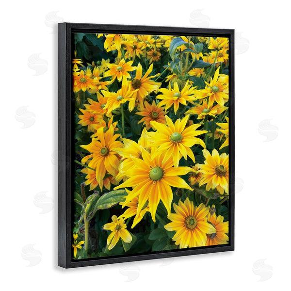 Stupell Industries Sarah Jane | Sunflower Field Blooming Green Bulbs Yellow Petals Wall Art
