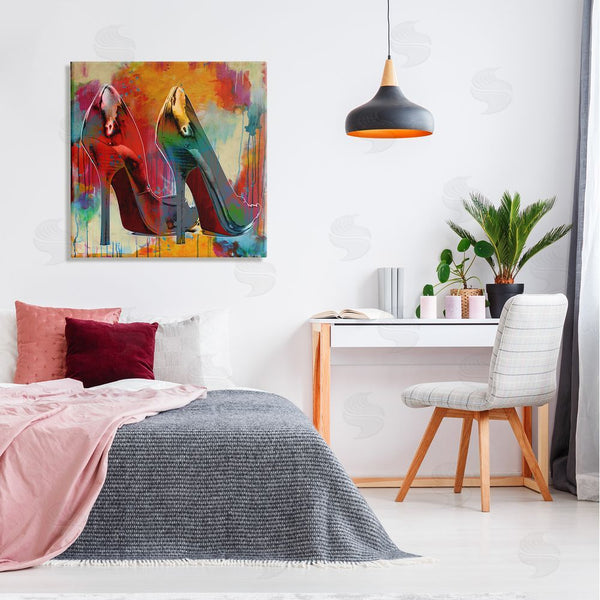 Stupell Industries Sarah McGuire | Urban Style Glam Heels Wall Art