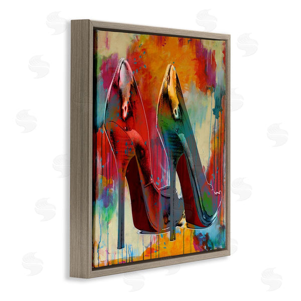 Stupell Industries Sarah McGuire | Urban Style Glam Heels Wall Art