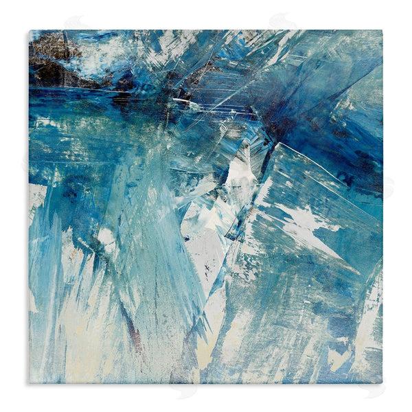 stupell industries Sarah Stockstill | Abstract Blue Paint Chaos Bold Rigid Movement Wall Art
