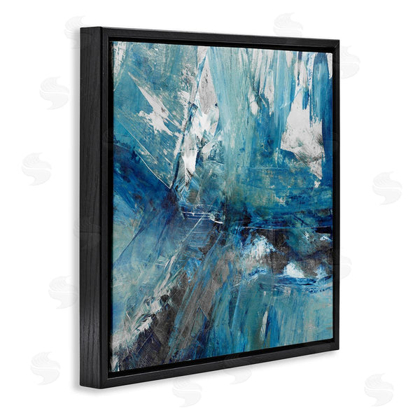 Stupell Industries Sarah Stockstill | Lively Blue Paint Movement Abstract Bold Composition Wall Art