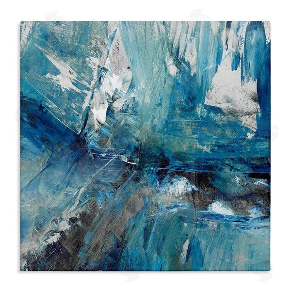 stupell industries Sarah Stockstill | Lively Blue Paint Movement Abstract Bold Composition Wall Art