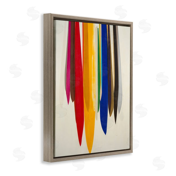 Stupell Industries Sarah Stockstill | Rainbow Ribbons Abstract Shapes