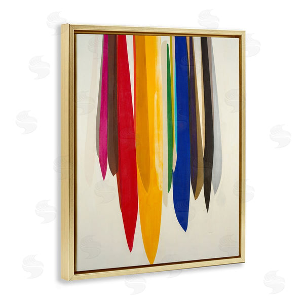 Stupell Industries Sarah Stockstill | Rainbow Ribbons Abstract Shapes