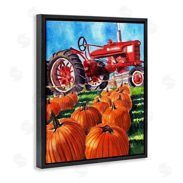Stupell Industries Sarah Waldron Kimball | Autumn Tractor And Pumpkins