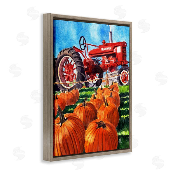 Stupell Industries Sarah Waldron Kimball | Autumn Tractor And Pumpkins