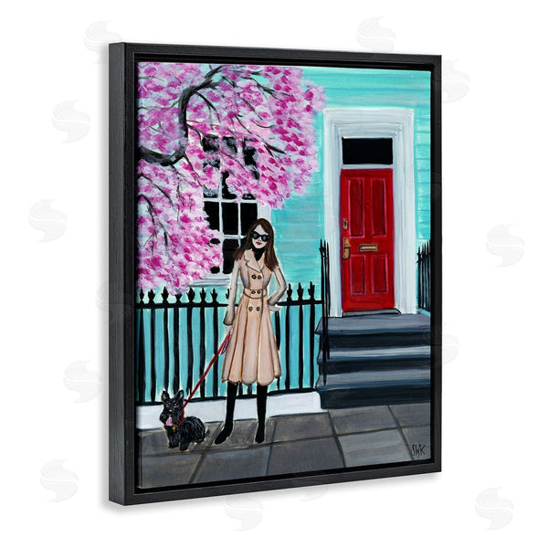 Stupell Industries Sarah Waldron Kimball | Fashion Week Girl With Dog