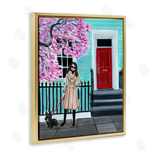 Stupell Industries Sarah Waldron Kimball | Fashion Week Girl With Dog