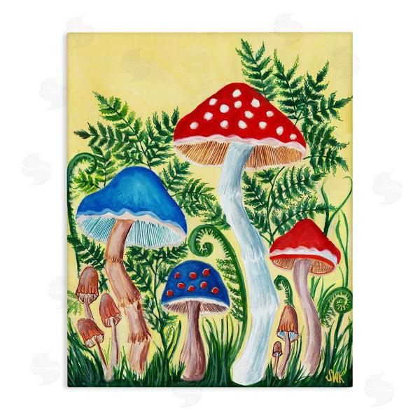 stupell industries Sarah Waldron Kimball | Fungi Garden Mushroom Sprouts