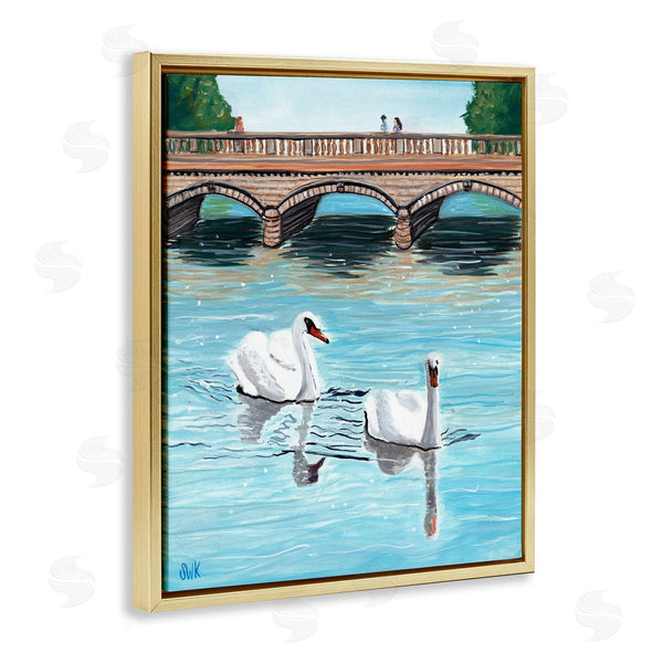 Stupell Industries Sarah Waldron Kimball | Park In The City Swans