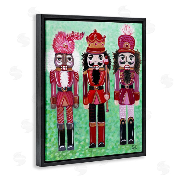 Stupell Industries Sarah Waldron Kimball | Red Nutcrackers Trio Wall Art