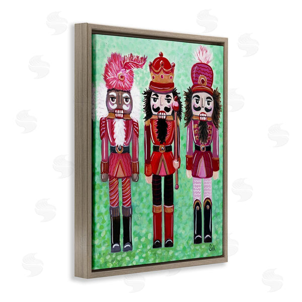 Stupell Industries Sarah Waldron Kimball | Red Nutcrackers Trio Wall Art