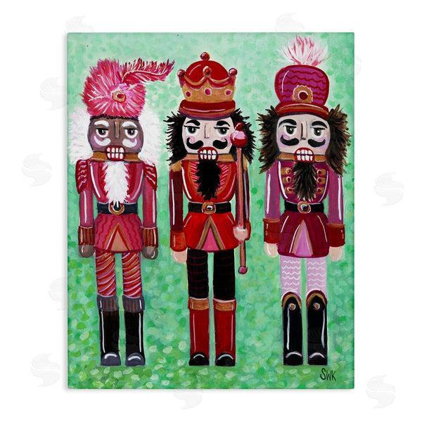 stupell industries Sarah Waldron Kimball | Red Nutcrackers Trio Wall Art