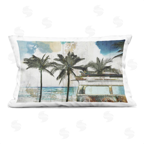 stupell industries Sasha | Beach Day Retro Vacation Printed Throw Pillow