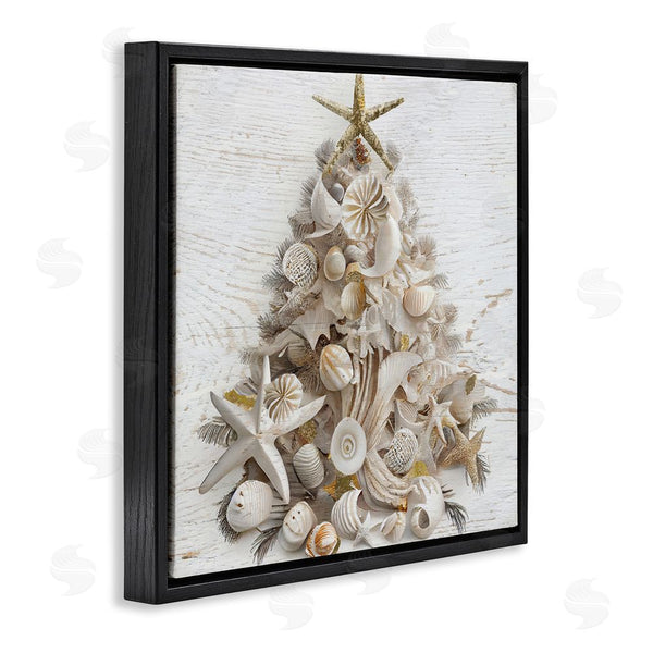 Stupell Industries Sasha | Beachy Shiplap Christmas Tree
