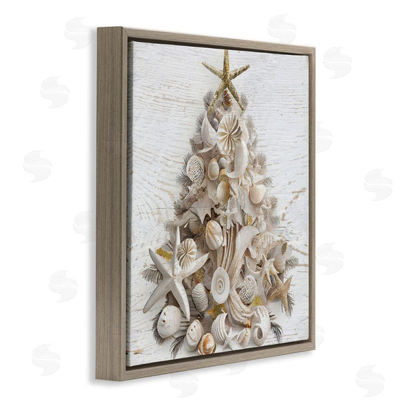 Stupell Industries Sasha | Beachy Shiplap Christmas Tree