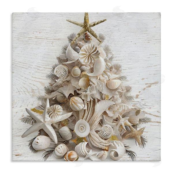stupell industries Sasha | Beachy Shiplap Christmas Tree