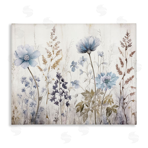 stupell industries Sasha | Blue Nature Blossoms Wall Art