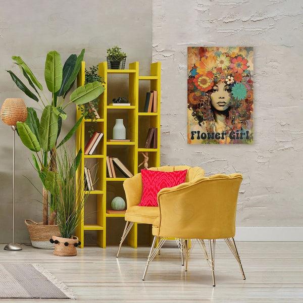 Stupell Industries Sasha | Bohemian Flower Girl Wall Art