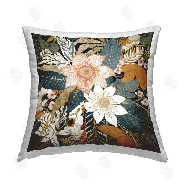 Stupell Industries Sasha | Boho Flower Pattern Printed Throw Pillow
