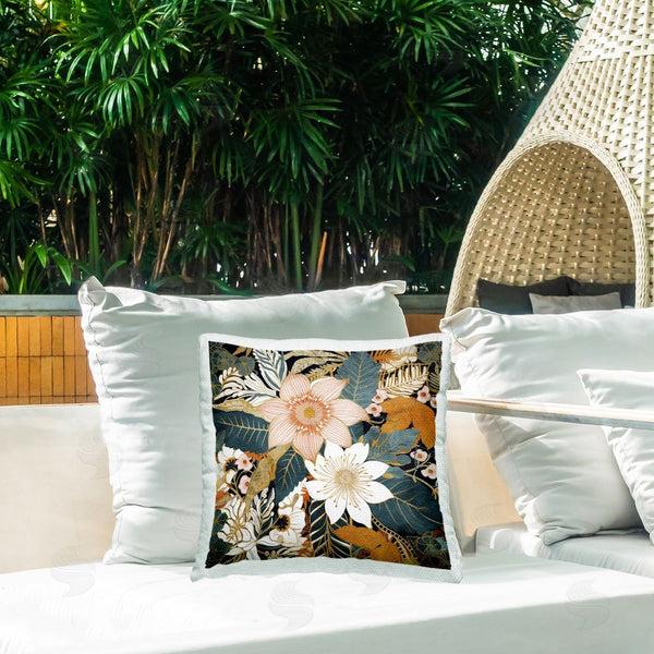 Stupell Industries Sasha | Boho Flower Pattern Printed Throw Pillow