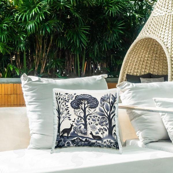 Stupell Industries Sasha | Boho Forest Creatures Printed Throw Pillow