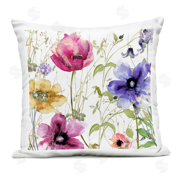 Stupell Industries Sasha | Botanical Spring Garden Blooms Printed Throw Pillow